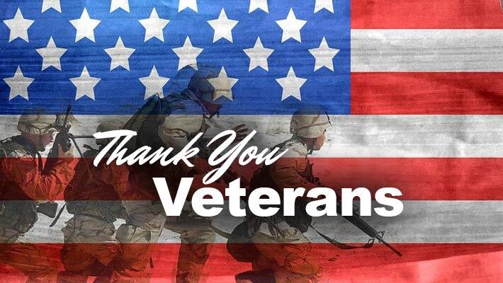Thank you Veterans Soldiers and American Flag