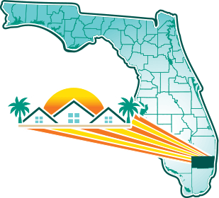 A map of Florida highlighting the location of Hollywood, Florida
